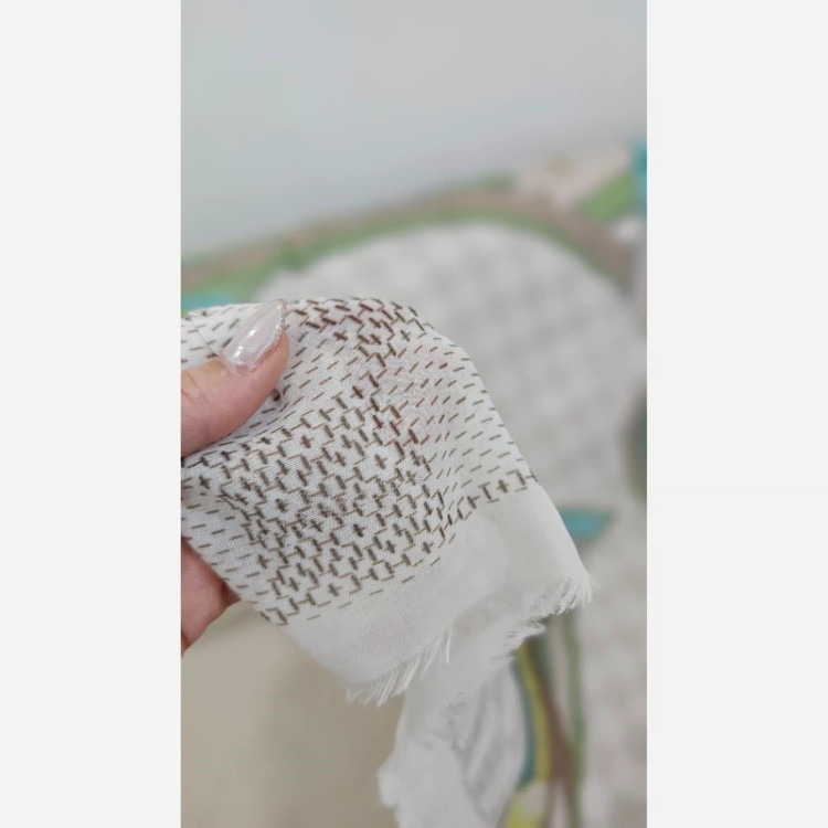 روسری نخی مودال ریشه پرزی طول و عرض 1۴۰سانت