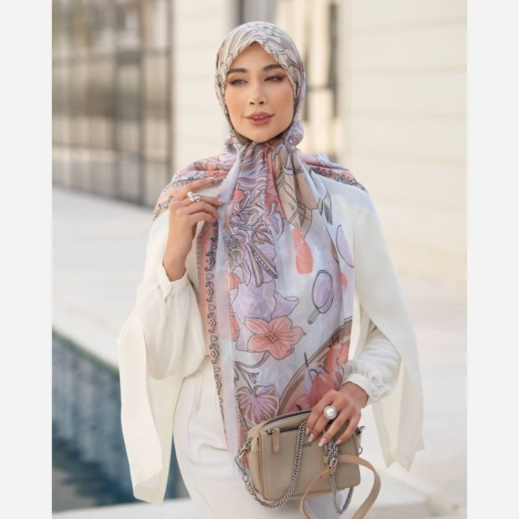 روسری نخی مودال ریشه پرزی بسیار زیبا