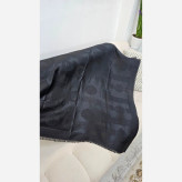 روسری نخی مشکی مجلسی طرح 1